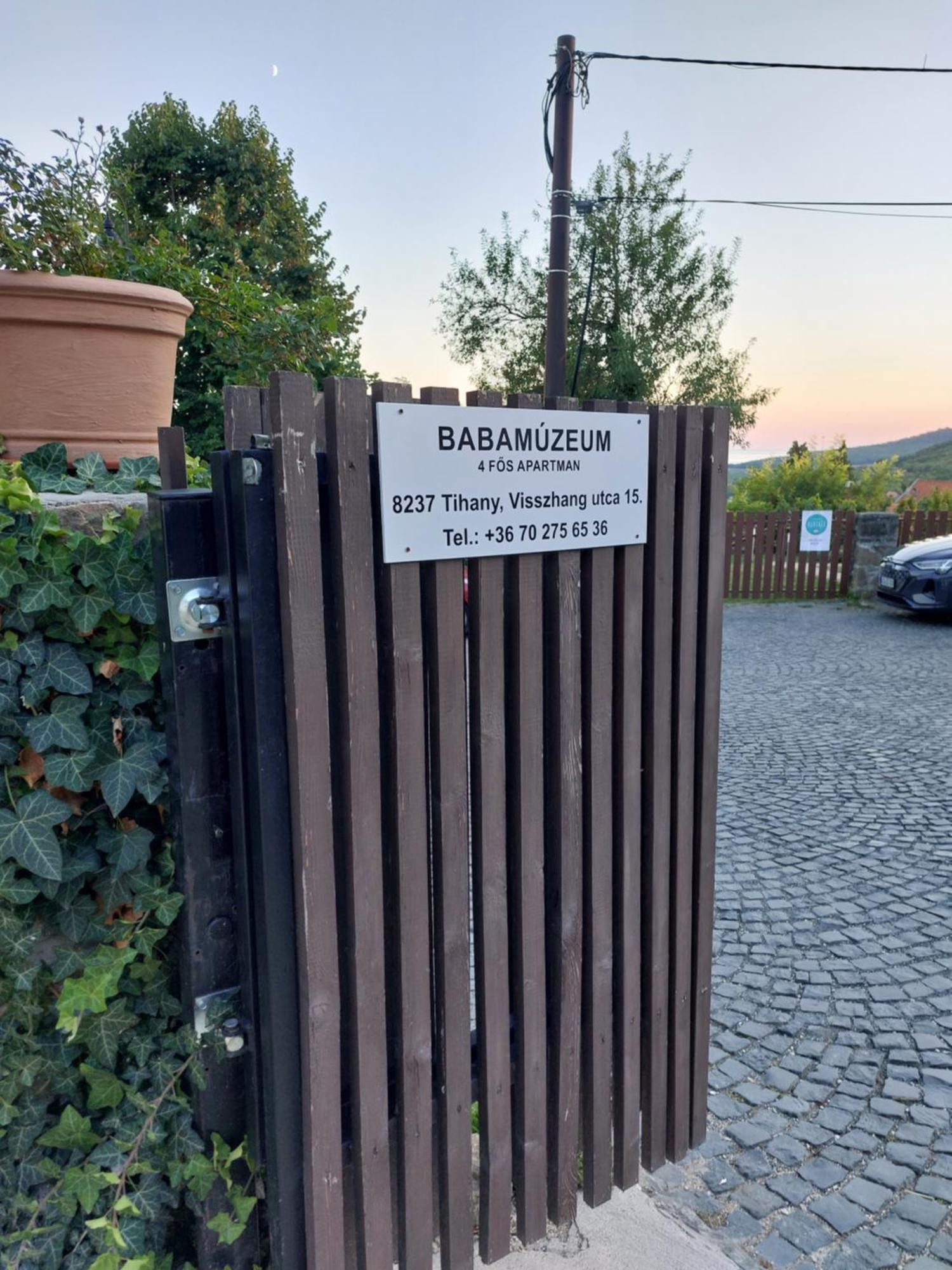 Babamuzeum Apartman Tihany Zewnętrze zdjęcie